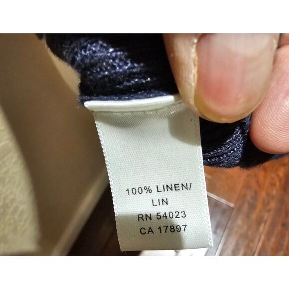 Banana Republic M Linen Sweater Polo Minimalist Preppy Quiet Luxury Classic - Picture 9 of 10